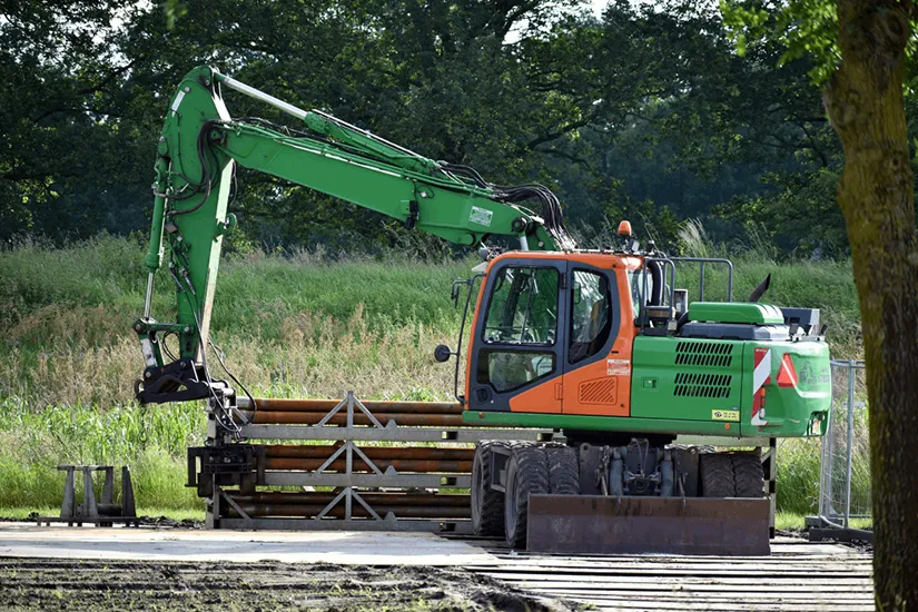 Erdarbeiten zur Vorbereitung von Garten- und Landschaftsflächen durch Daniel Lasser Gartenbau